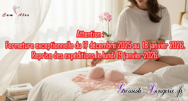 Grossiste lingerie, soutien-gorge, strings, tanga, boxers, bas, collants, leggins, pyjama, etc.